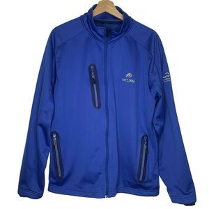Zero Restriction Jacket Mens Large Blue Full Zip Performance Tour Series Thermal
